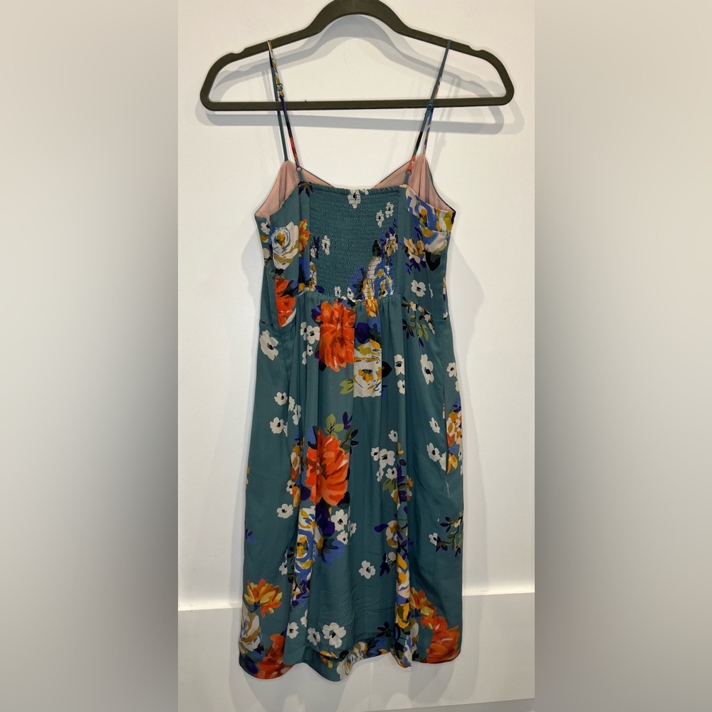 Moulinette Soeurs Teal Floral Dress - Picture 6 of 10